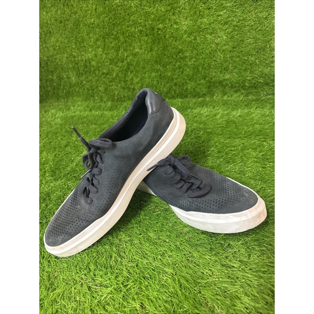 COLE HAAN Grandpro Mens 11.5 Rally Gray Suede Lace Up Sneaker Shoe